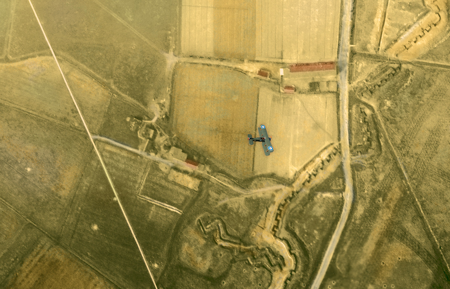 FeltPro™ The Salient — WWI Aerial Combat Wargame Mat | Western Front