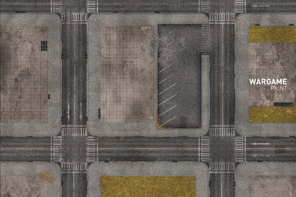 FeltPro™ Precinct — Modern City Street Wargame Mat | 28mm–32mm