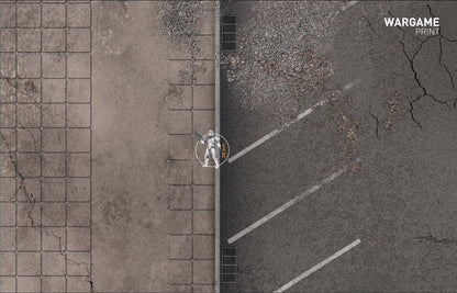 FeltPro™ Precinct — Modern City Street Wargame Mat | 28mm–32mm