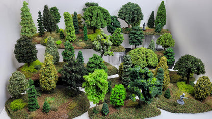 16 Piece 15mm Forest Terrain Set – Hand-Built Woodland Bases SHIPS FREE