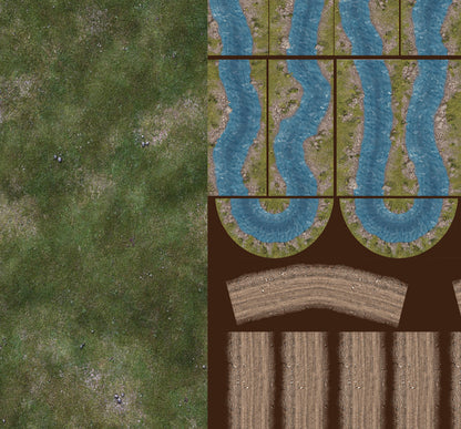 FeltPro™ Complete Battlefield Bundle — Mat + Roads + River