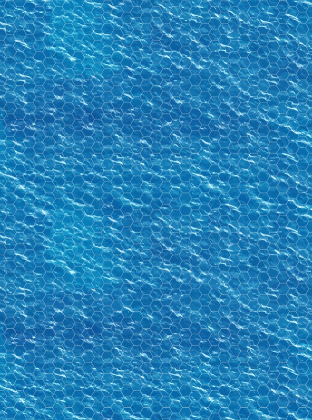 FeltPro™ Caribbean Dreams (2" Hex) Wargame Mat