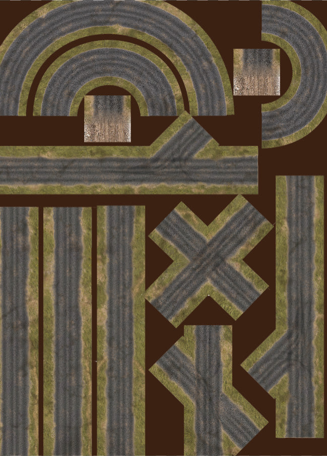 FeltPro™ Cut &amp; Play Cobblestone Roads — Small (2.25" Wide)