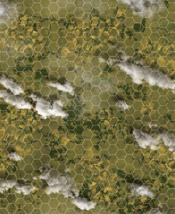 FeltPro™ DogFight w/ 2.5" White Hexes Game Mat