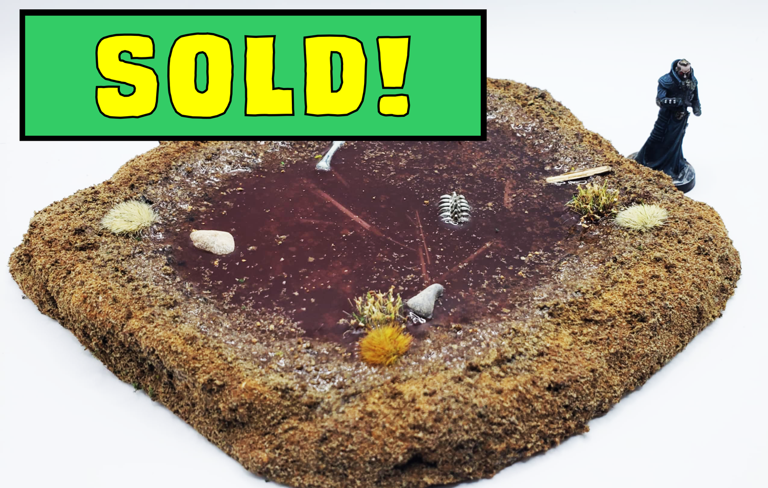 Hand Made 28mm Murky Pond / Bog