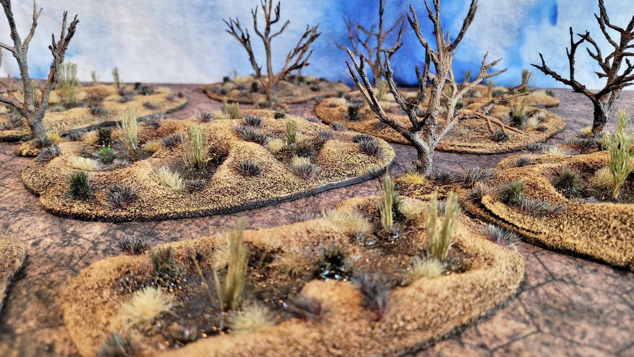 Driedwater Marsh — Handmade Wargaming Terrain Set