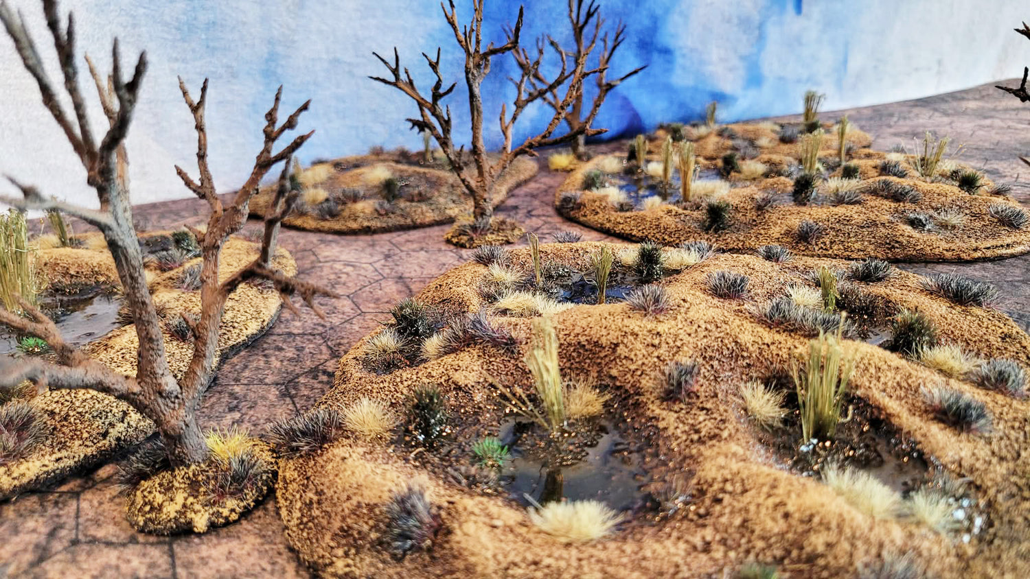 Driedwater Marsh — Handmade Wargaming Terrain Set