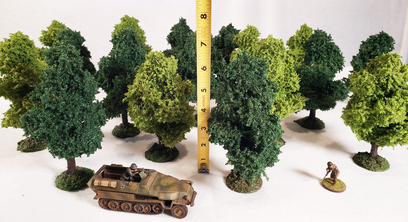 Handmade Medium Wargaming Tree (5"–6") — Individually Based, Ready to Play | 28mm Scale (Copy)