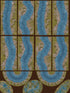 FeltPro Cut and Play Large River terrain on 50 by 60 inch felt sheet with 6 inch meandering water channel, rocky and grass banks, 8 straight sections, 2 U-bend curves, and 3 circular pond pieces for tabletop wargaming