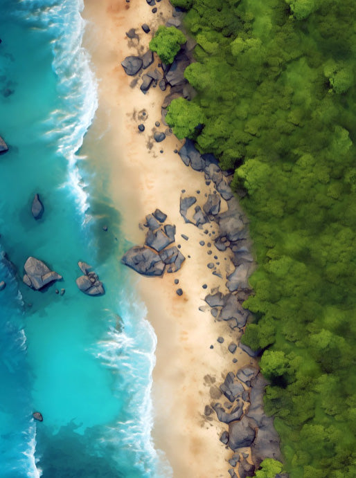 FeltPro™ Rocky Beach Wargame Mat