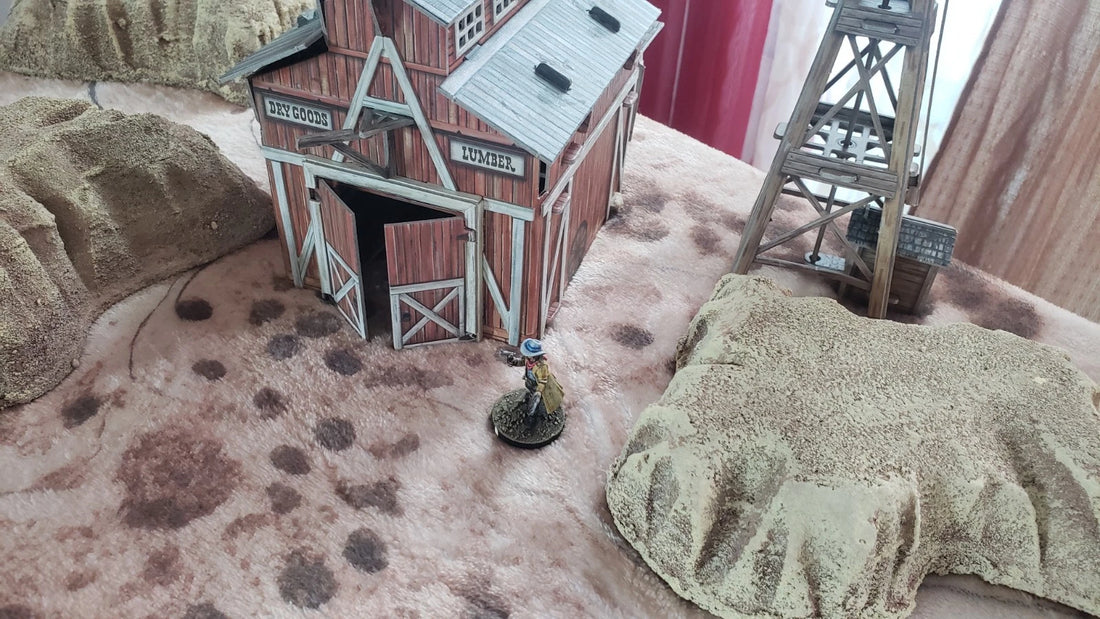 28mm Desert Terrain Set with Battle Mat! Full 4ft+ x 4ft+ table!