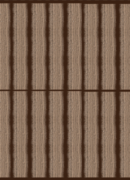 Felt sheet of 16 straight dirt road sections for wargaming, ready to cut out